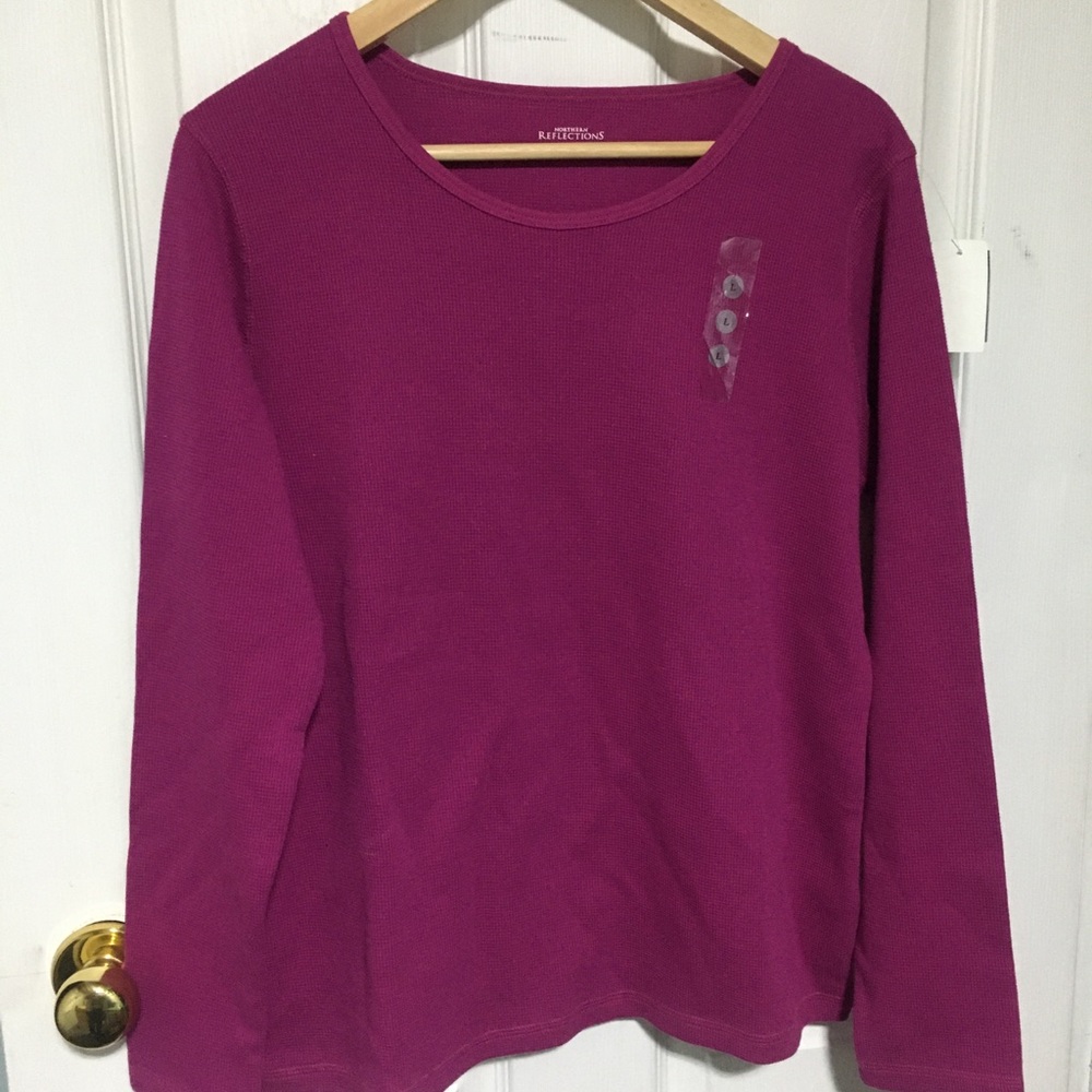 Magenta Long Sleeve Top
